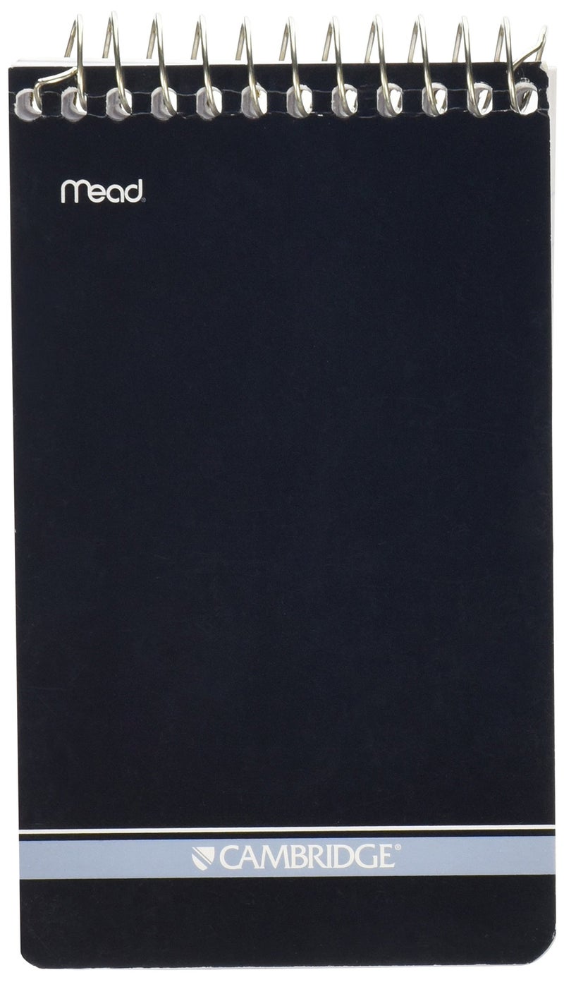 Cambridge Wirebound Memo Book Navy 3x5 College Ruled 70 sheets